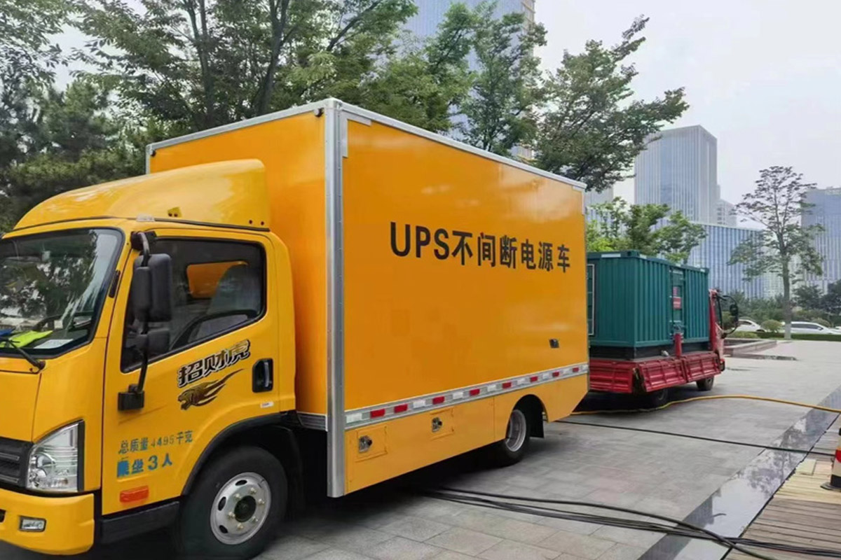 额敏发电机租赁施工现场
