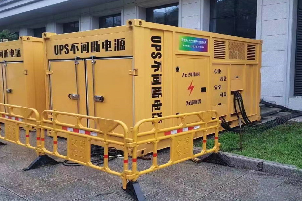 额敏发电机租赁施工现场